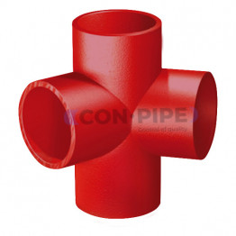 Крестовина 88° двухплоскостная чугун S-SML Con-Pipe Дн 80х80х80