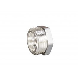 Футорка Ду25х20 (НР1"х 3/4" ВР) латунь никель LD.67.507.25х20
