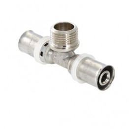 Тройник Valtec (Валтек) VTm.233.N.260626 пресс наружная резьба 26х1