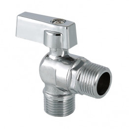 Кран шаровой Valtec (Валтек) 1/2х3/4 наружная-наружная угловой VT.392.N.05